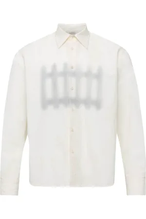 J.W.Anderson Camisa con estampado de valla