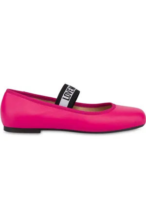 Moschino Bailarinas planas con tira y logo