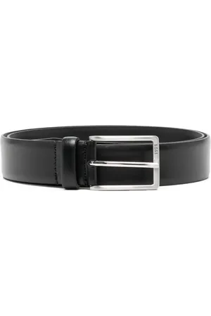 HUGO BOSS Cinturón con hebilla del logo grabada