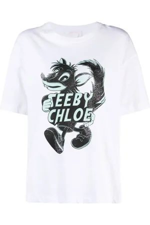 See by Chloé Camiseta con logo estampado