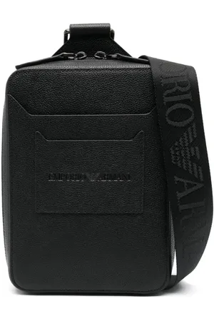 Emporio Armani Bolso messenger con sello del logo