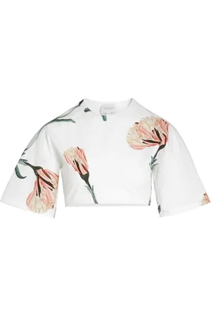 Giambattista Valli Top corto de algodón