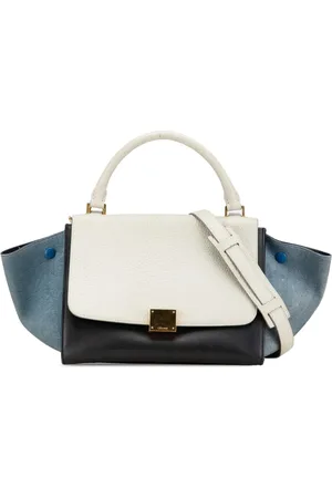 Céline Bolso satchel Trapeze pequeño de piel tricolor 2016