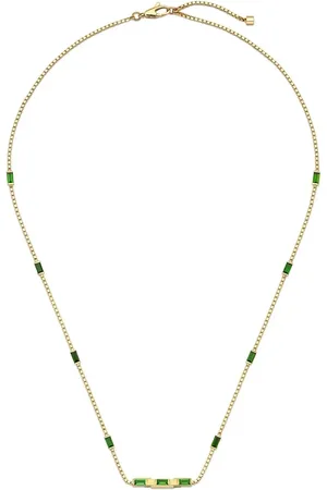 Gucci Collar Link to Love en oro amarillo de 18kt con turmalina