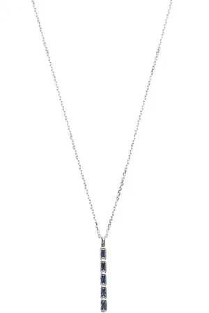 Suzanne Kalan Collar en oro blanco de 18kt con zafiro