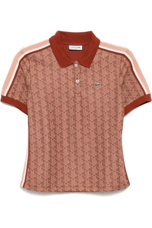Lacoste Polo con monograma en jacquard