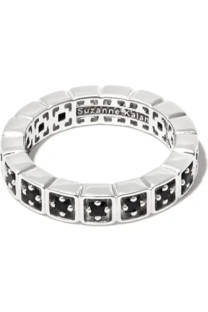 Suzanne Kalan Anillo Inlay en oro blanco de 18kt con zafiro