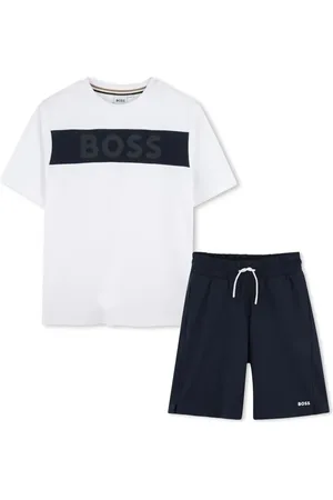 HUGO BOSS Conjunto de bermudas y camiseta de algodón