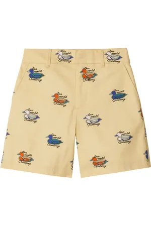 Burberry Bermudas de algodón con motivo de pato
