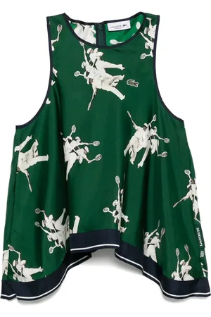 Lacoste Top fluido de seda