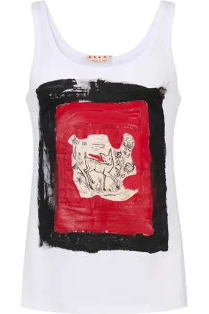 Marni Camiseta sin mangas con estampado gráfico