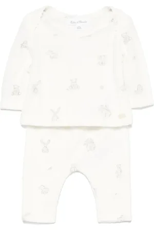 Tartine Et Chocolat Set de dos pantalones con conejo estampado