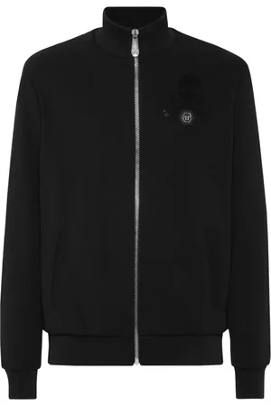 Philipp Plein Chaqueta bómber con aplique de calavera