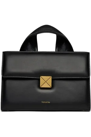 Nanushka Bolso shopper con logo estampado