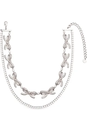 Self-Portrait Collar con lazos de cristal
