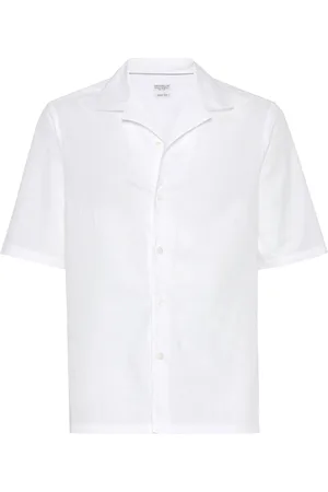 Brunello Cucinelli Camisa con pliegues