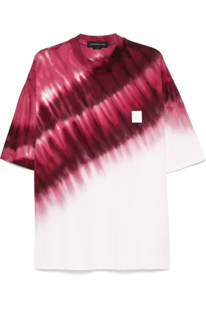 Federico Cina Camiseta con motivo tie-dye