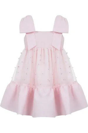 Lapin House Vestido con detalle de perlas