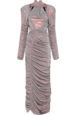 MITILIANE COUTURE Vestido largo holográfico
