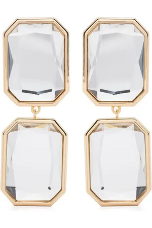 Self-Portrait Pendientes Crystal Tiered