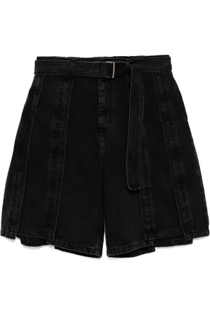 SONGZIO Pantalones vaqueros cortos con cinturón