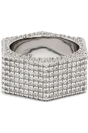 DARKAI Anillo Bolt en pavé