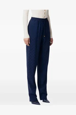 Elisabetta Franchi Pantalones con motivo de rombos