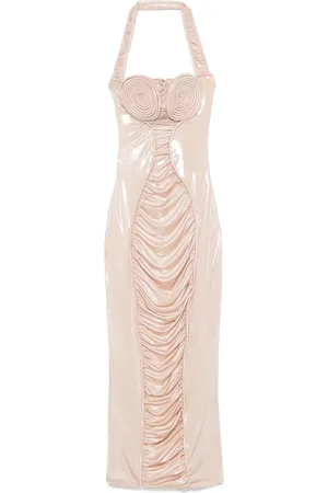 MITILIANE COUTURE Vestido largo con copa en espiral