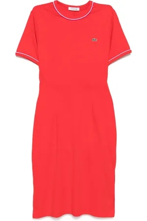 Lacoste Vestido midi de algodón