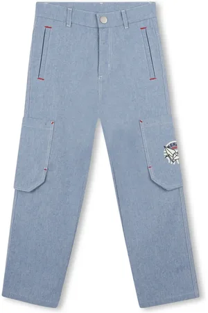 Kenzo Pantalones con logo estampado