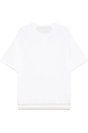ELEVENTY Camiseta con detalle de rayas