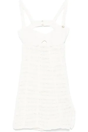 Casablanca Vestido corto estilo bustier de ganchillo