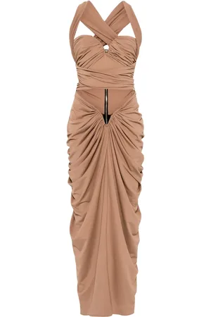 MITILIANE COUTURE Vestido largo drapeado
