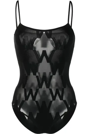 Wolford Body semitranslúcido con monograma