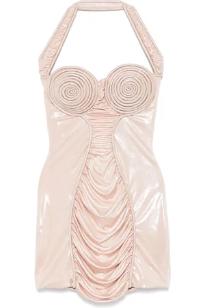 MITILIANE COUTURE Vestido corto con copa en espiral