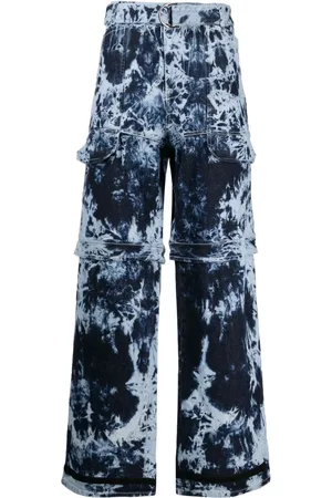FERRARI Vaqueros con estampado tie-dye