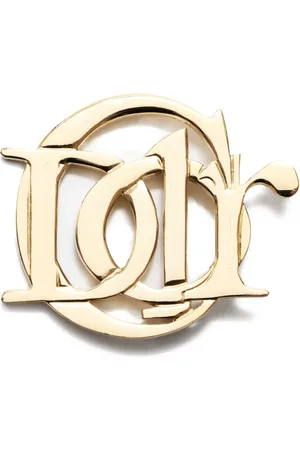 Dior Broche con placa del logo 1990-2000