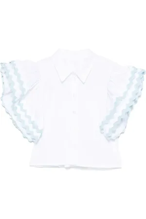 MISS GRANT Camisa con ribete festoneado