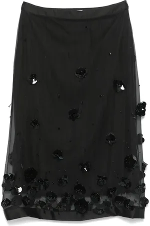 Viktor & Rolf Falda midi con cuentas
