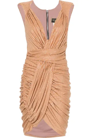 MITILIANE COUTURE Vestido corto con detalle de cristales