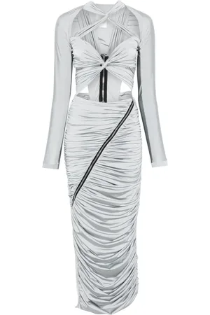 MITILIANE COUTURE Vestido largo con detalle de aberturas