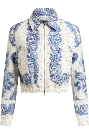 Etro Chaqueta bómber corta con lentejuelas
