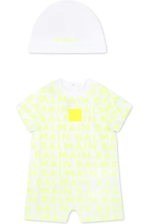 Balmain Set de dos peleles con logo estampado