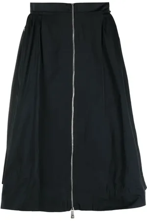 John Richmond Falda midi acampanada con cremallera