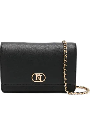 Elisabetta Franchi Bandolera con placa del logo