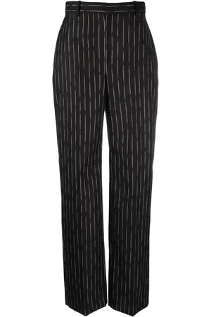 Alexander McQueen Pantalones de talle alto