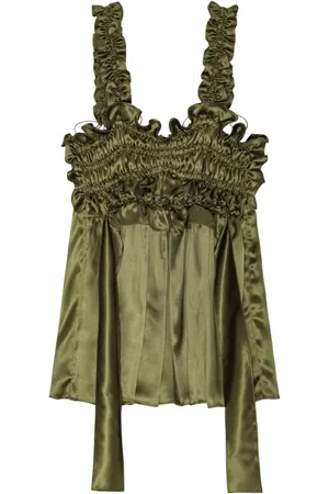 Cecilie Bahnsen Top Gia de seda