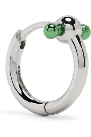 Eera Pendiente de aro Square Bar en oro blanco de 18kt