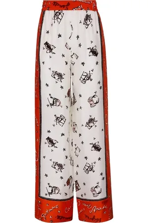 Fendi Pantalones de seda