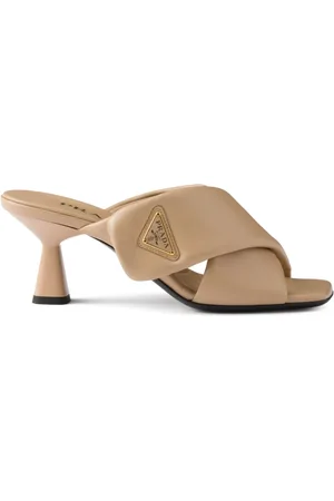 Prada Mules acolchados con tacón de 65 mm
